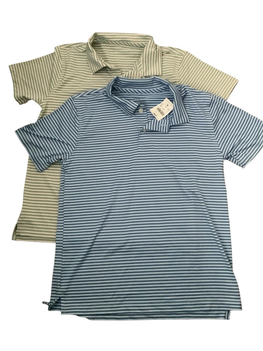 J.Crew Crewcuts  Performance Striped  Polo Shirt Boys 10-11 YL Youth Bundle 2